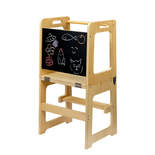 Isabelle & Max™ Helper Tower With Chalkboard Kitchen Step Stool | Wayfair