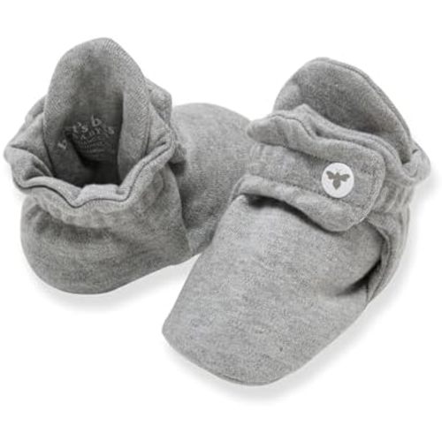 Burt's Bees Baby Booties, Organic Cotton Adjustable Infant Sock