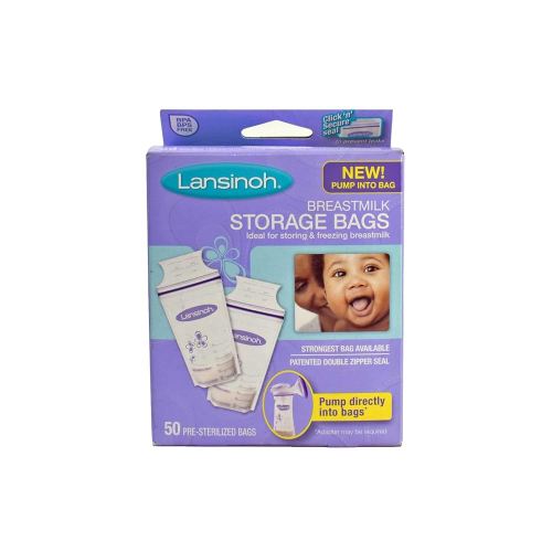 LANSINOH BREASTMILK STRGE BAGS 50 CT (3 pack)