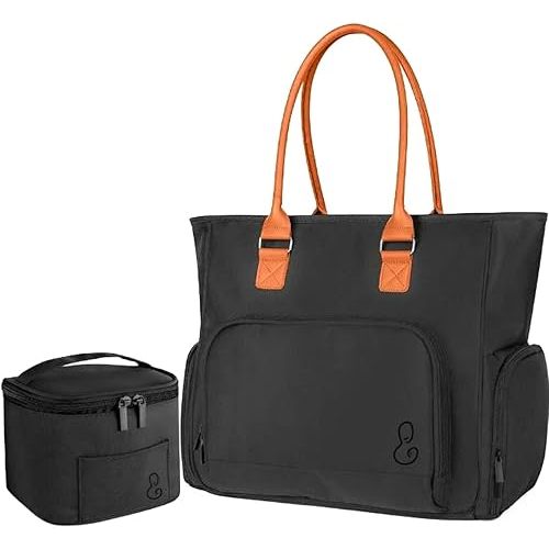 Yummy Mummy Breast Pump and Diaper Bag with Cooler Bag - Fit Most Breast Pumps Like Medela, Spectra S1,S2, Evenflo