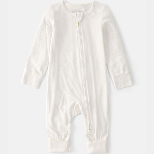 Baby 2-Way Zip PurelySoft Sleeper - Cream | Carter’s Oshkosh Canada