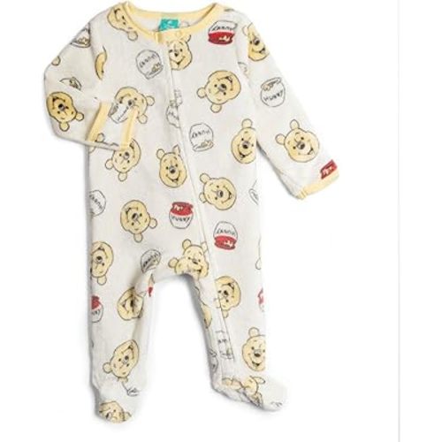 Disney Baby 2 Pack Zip Up Sleep N' Plays Newborn to Infant Sizes (Newborn - 24 Months)