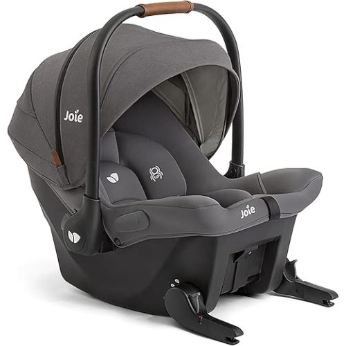 Mint Latch Baseless Infant Car Seat – Lightweight, Built-in Rigid Latch Connectors and Side Impact Protection – No Base Installation Required (Thunder)