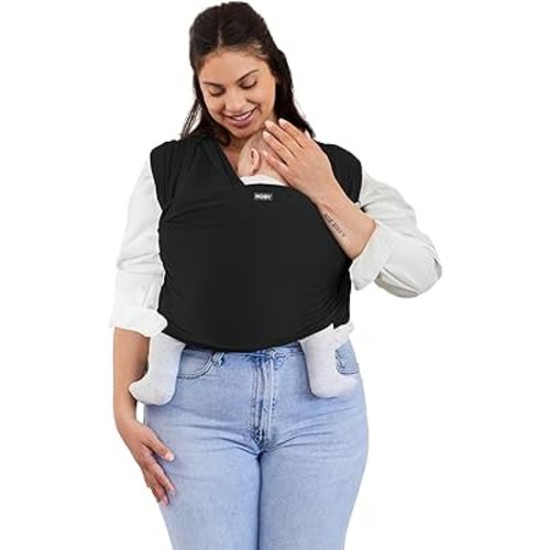 Moby Basics Baby Wrap Carrier, (Black)