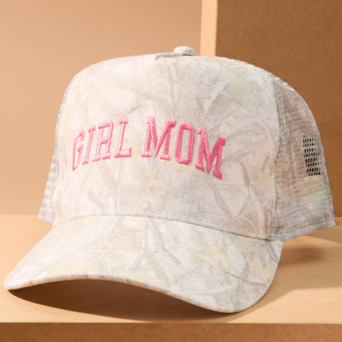 Girl Mom Embroidered Camo Hat | Tullabee