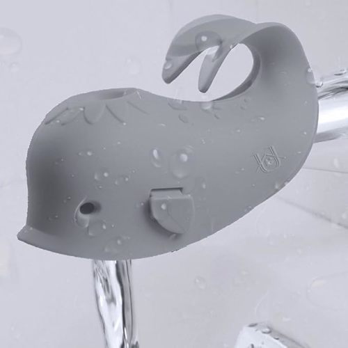 Bath Spout Cover, Faucet Cover Baby Protector Bath Tub Faucet Cover Protector for Kids, Silicone Bathtub Spout Cover for Baby Kids Toddlers Safety Protection Accessories - Gray