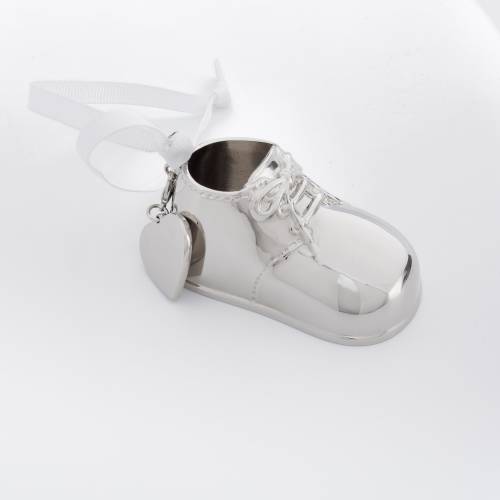 Engraved Silver Baby Bootie Metal Ornament, Christmas Gift, First Christmas, Christmas Ornament, Baby Shoe Ornament, Things Remembered