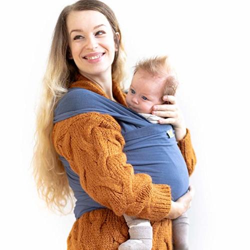 Boba Baby Wrap Carrier - Original Child and Newborn Sling (Vintage Blue)