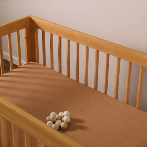 Babyletto Crib Sheet in GOTS Certified Organic Muslin Cotton