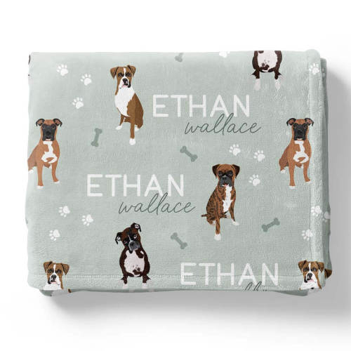 Personalized Kids Blankets | Dog Breeds