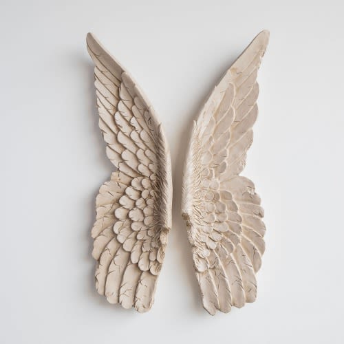 Extra Large Ivory Angel Wings - Graceful Angel Decor