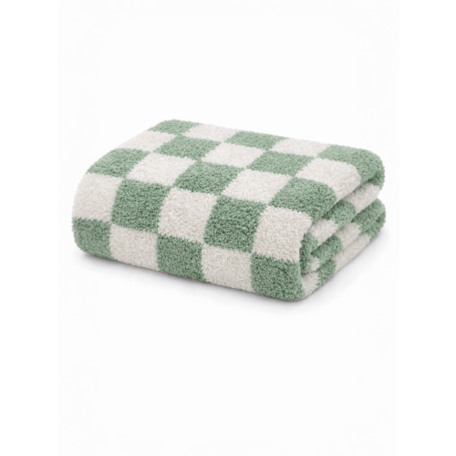 Phufy® Bliss Checkerboard Blanket, Sage