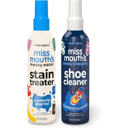 Miss Mouth's Messy Eater Stain Treater and Messy Steppers Shoe Cleaner Starter Pack