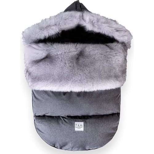 7AM Enfant Universal Stroller Footmuff - Water Repellent Winter Bunting Bag for Strollers & Car Seats, Soft Micro-Fleece & Plush Lined Stroller Footmuff for Baby Boy & Girl | TundraPOD