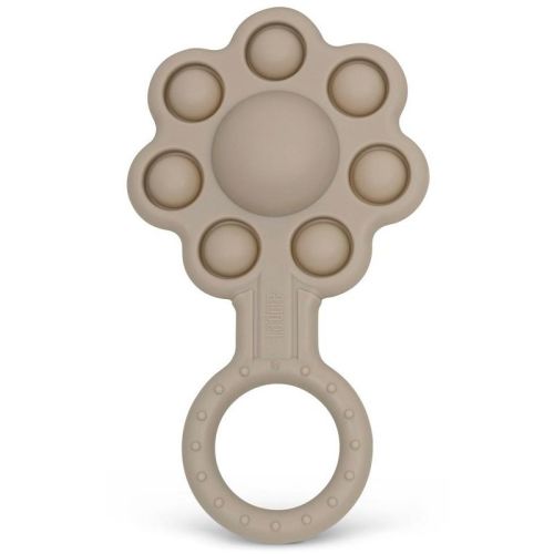 Silicone Baby Pop-it Flower Rattle - Engage Your Baby's Senses With Vibrant Colors And Popping Delight With Sensory Teething Fun - Sage