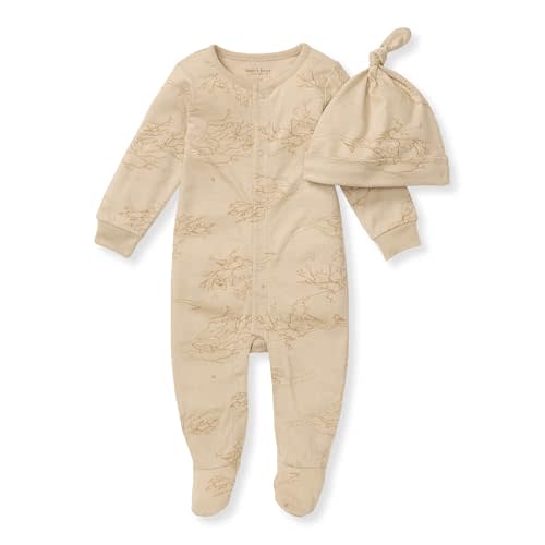Burt's Bees Baby baby-boys Romper Jumpsuit, 100% Organic Cotton One-piece Short Sleeve Shortall, Long Sleeve Coverall