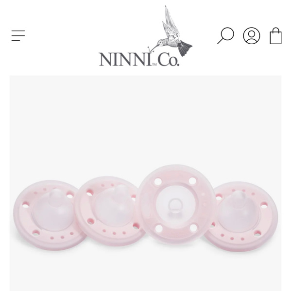 Ninni Pacifier Petal Pink 4 Pack