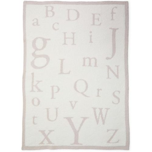 Barefoot Dreams Unisex CozyChic® ABC Blanket Stone/Cream Baby
