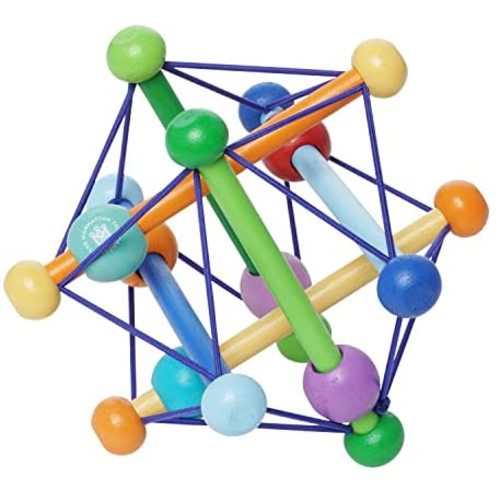 Manhattan Toy Skwish Color Burst Rattle and Teether Grasping Activity Toy