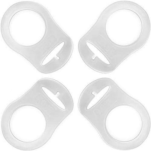 PUTSKA Pacifier Silicone Adapter Rings for Pacifier Holder and Clip MAM-Compatible