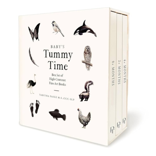 Baby's Tummy Time Book Box Set: A 3-Book Box Set of High-Contrast Art for Visual Stimulation at Tummy Time (Our Little Adventures Series)