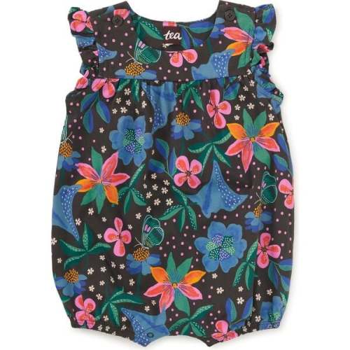 Flutter Baby Romper, Brazilian Painted Floral - Tea Collection | Maisonette