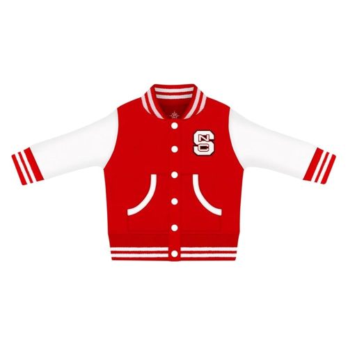 Creative Knitwear College Baby Varsity Jacket Lightweight - Team Logo, Multiple Colors, Unisex, (0 Months - 4T)