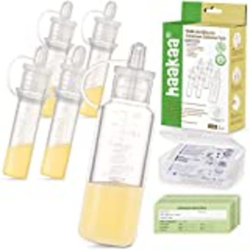  Haakaa Silicone Colostrum Collectors Set with Clear PP Storage  Case 4 ml, 6 PK : Baby