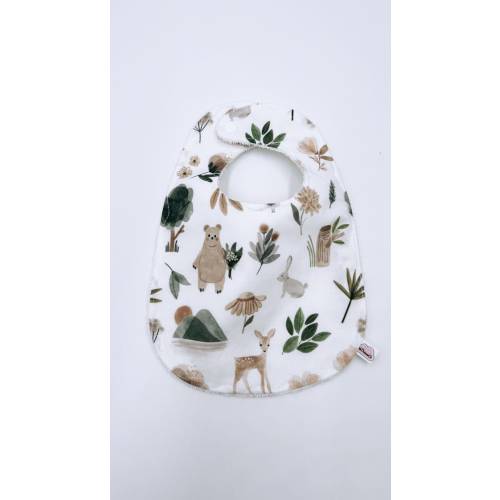 Woodland Baby Bib, Handmade Bib, Forest, Woodland