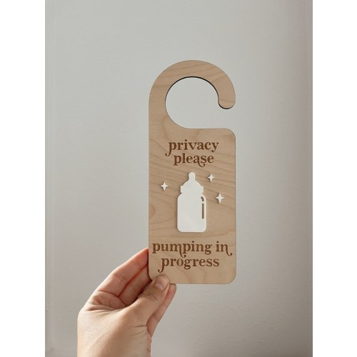 Pumping in Progress Door Hanger Pumping Privacy Door Hanger Breastfeeding Sign Breast Pump Privacy Please Nursing Sign - Etsy