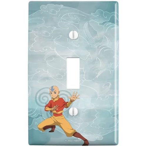 GRAPHICS & MORE Avatar The Last Airbender Aang Plastic Wall Decor Toggle Light Switch Plate Cover