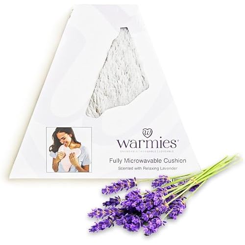 Marshmallow Lavender Warmies Heart Heat Pad