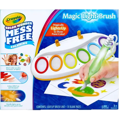 Crayola Color Wonder Magic Light Brush, Mess Free Painting, Toddler Activity, Preschool Toy, Gift for Toddlers, Ages 3+