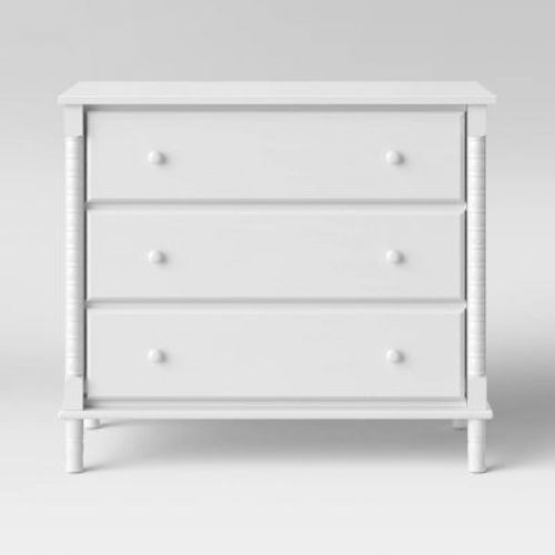 Davinci Jenny Lind Spindle 3-drawer Dresser - White