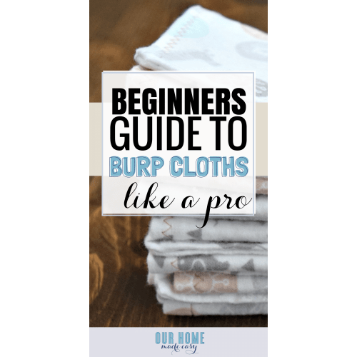 Homemade Baby Burp Cloths