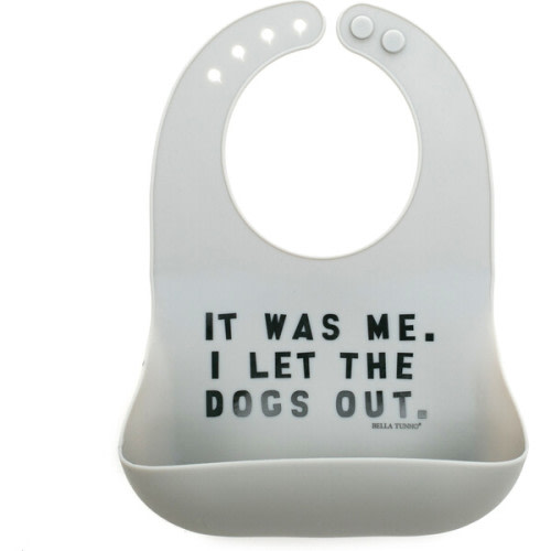 Dogs Out Wonder Bib, Grey - Bella Tunno Nursing & Feeding | Maisonette