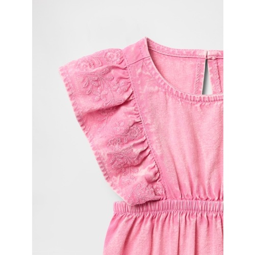 Baby Denim Bubble Shorty One-Piece