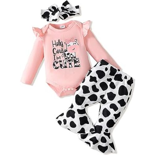 Newborn Baby Girl Clothes Outfits Infant Romper Ruffle Floral Pants Cute Toddler Baby Girl Clothes Set