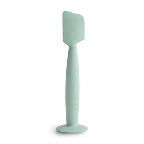 mushie Diaper Cream Applicator Soft Silicone with Suction Base (Cambridge Blue)