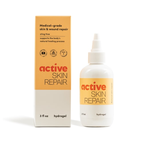 Active Skin Repair Hydrogel - Natural & Non-Toxic First Aid Healing Ointment & Antiseptic Gel for Minor Cuts, Wounds, Scrapes, Rashes, Sunburns, and Other Skin Irritations (Single, 3 oz Gel)