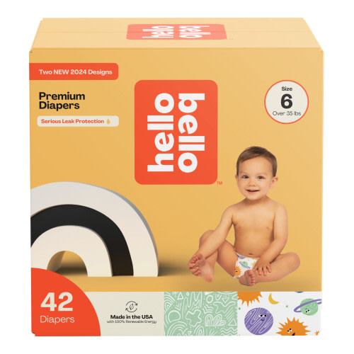 Hello Bello Premium Baby Diapers, Toddler Size 6, 42 Count (Select for More Options)