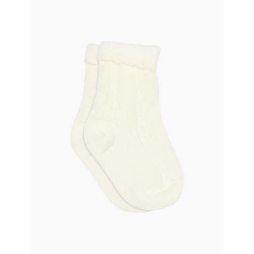 Scalloped Lace Sock in Snow White