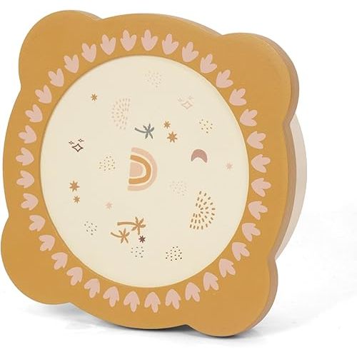 Tambourines Musical Instrument for Kids and Adults, 6 inch Wooden Hand Held Drum Bell Tamborine with Birch Metal Jingles Percussion Hand Tambourine Educational Gift for KTV, Party, Game