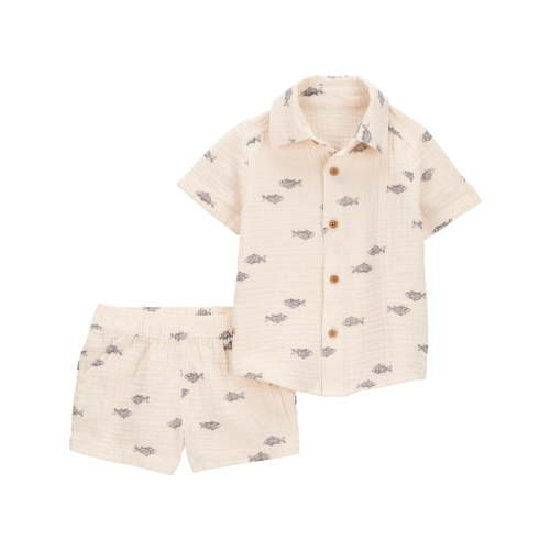 Carter's Child of Mine Baby Boy Outfit Set, 2-Piece, Sizes 0/3-24 Months