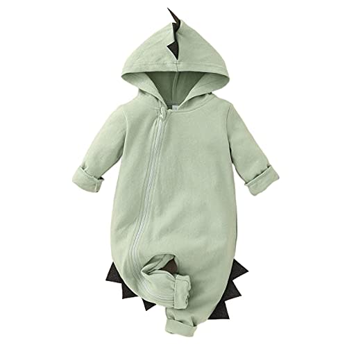 LYQTloml Newborn Baby Boys Girls Cartoon Dinosaur Halloween Outfit Hoodie Romper Jumpsuit Outfits Clothes