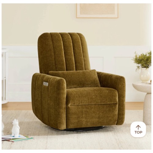 Shell Power Swivel Nursery Glider Recliner