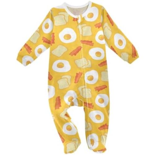 Dussdil Baby One-Piece Footies Newborn Rompers Pajamas Cotton Footed Pjs for Sleep Play Boys Girls