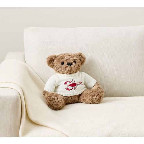 Bear with Lobster Sweater Shaped Pillow