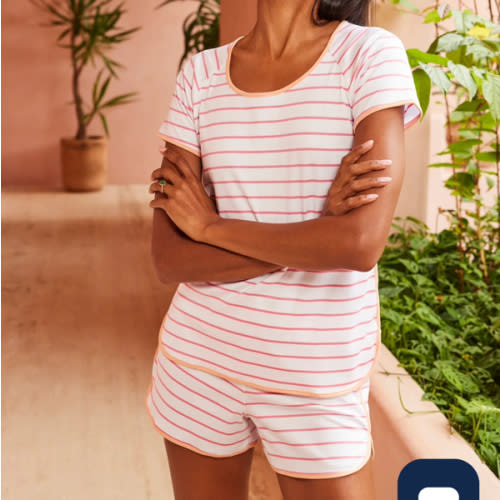 Pima Cotton Pajama Shorts Set for Women | LAKE