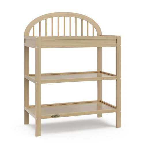 Graco Olivia Infant Wood Changing Table with Changing Pad, Driftwood